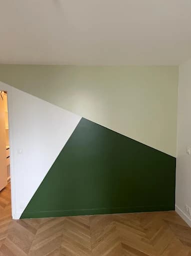 Peinture murale géométrique